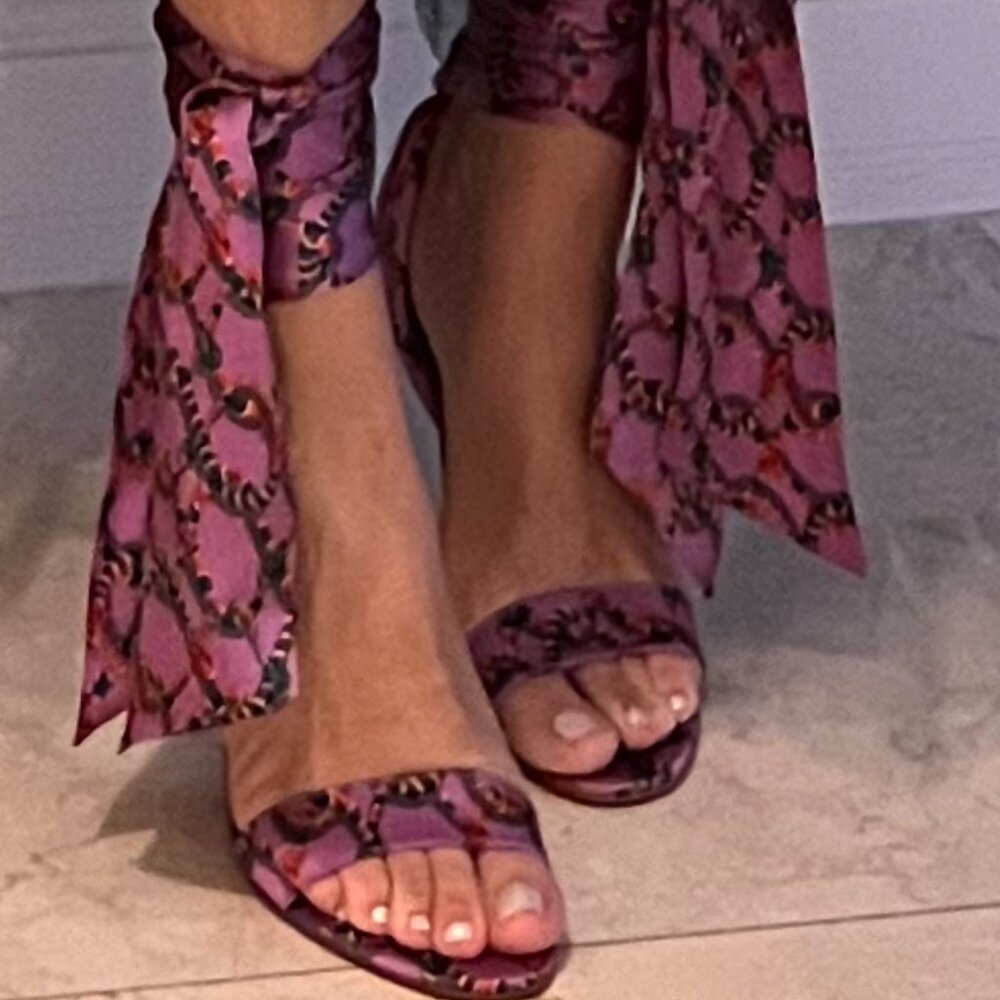 Christian Louboutin Sandale du Desert 100 Naja Chain Gummy